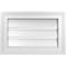 Ekena Millwork Vertical Surface Mount PVC Gable Vent: Functional, w/ 2"W x 1-1/2"P Brickmould Frame, 18"W x 12"H GVPVE18X1202SF - alternate 1